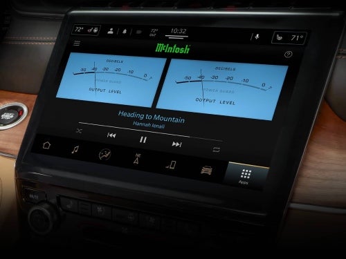 2024 Jeep Grand Cherokee close up view of touchscreen showing McIntosh Audio system